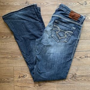 Big Star Maddie Distressed Buckle Jeans Sz 27L